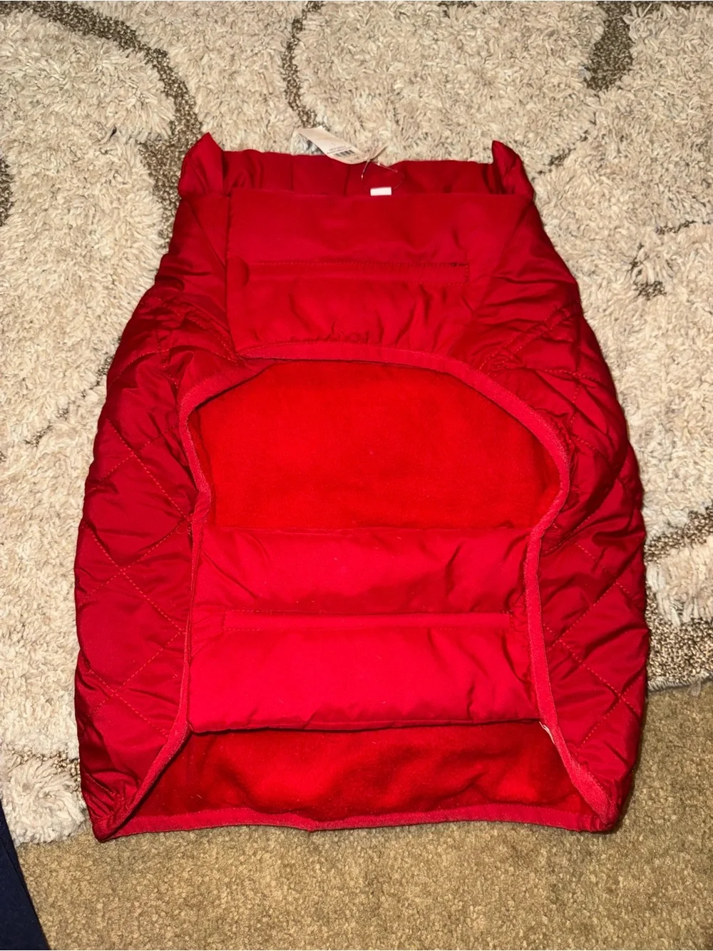 LOFT Dog Red Puffer Jacket NWT